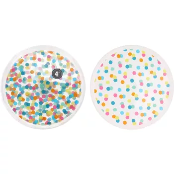 Tányér 4 Darabos Konfetti Dekor 22,5cm 101001620 (24/#)
