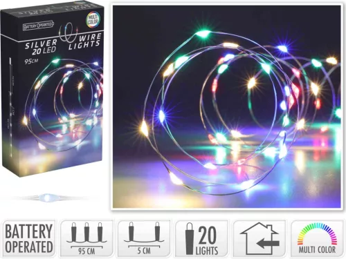 (Karácsony) Fényhuzal 20 LED Színes AX9732400 (36/gy_72/#)