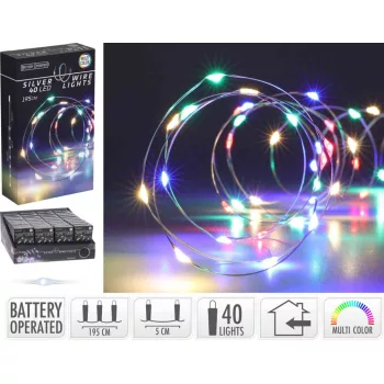   (Karácsony) Fényhuzal 40 LED Színes AX9732420 (36/gy_72/#)