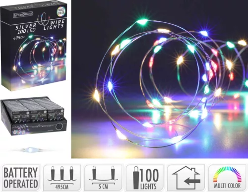(Karácsony) Fényhuzal 100 LED Színes AX9732440 (24/gy_48/#)