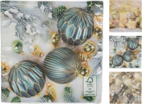 (Karácsony) Szalvéta 33*33cm 16 Darabos 602500360 (40/#)
