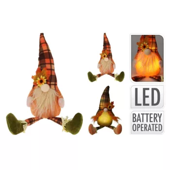 Törpe Figura LED 17*10*53cm ADO800120 (12/gy_24/#)