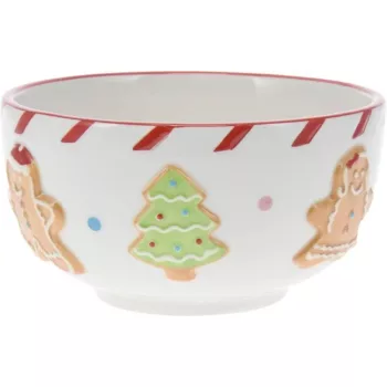   (Karácsony) Tál Mézeskalács Dekor 14cm AZD502600 (12/gy_24/#)