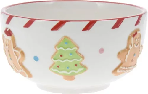 (Karácsony) Tál Mézeskalács Dekor 14cm AZD502600 (12/gy_24/#)