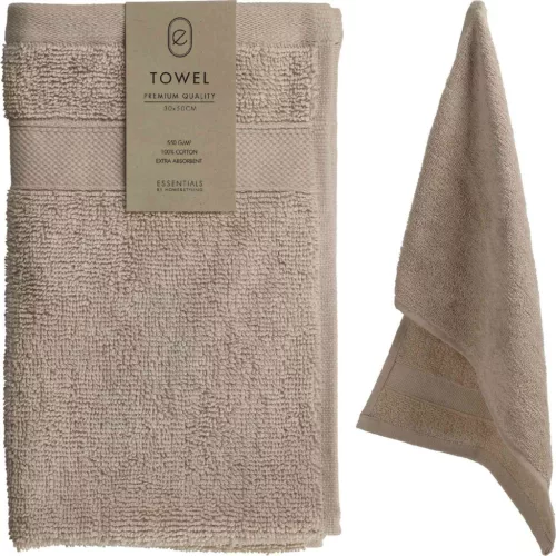 Törölköző Pamut 30*50cm Homokszínű HD1001030 (12/gy_48/#)
