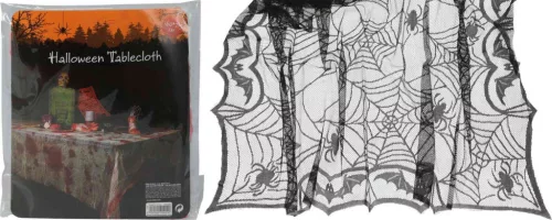 (Halloween) Asztalterítő Pókhálós 132*178cm 348900230 (12/#)