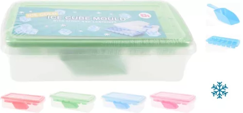 Jégkockakészítő Műanyag Tárolóval és Kiszedővel 170488880 (12/#)