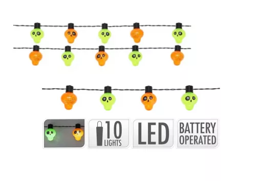 (Halloween) Függő Dekoráció 12 LED 348900940 (12/gy_48/#)