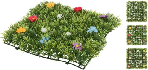 Műfű Virágos 25*25cm AWR890010 (24/#)