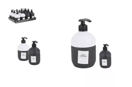 Dozator de sapun Sticla Alb Negru 014000090