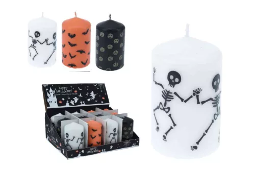 (Halloween) Oszlopgyertya 10cm ACC350050 (12/gy_36/#)