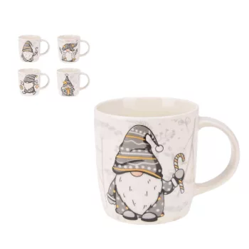   (Karácsony) Bögre Porcelán Törpés 370ml Q75991050 (12/gy_36/#)