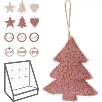 (Karácsony) Függő Dekoráció Pink 10cm GR9120200 (72/#)