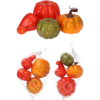   (Halloween) Tök Dekoráció 4 Darabos MT1000500 (24/gy_48/#)