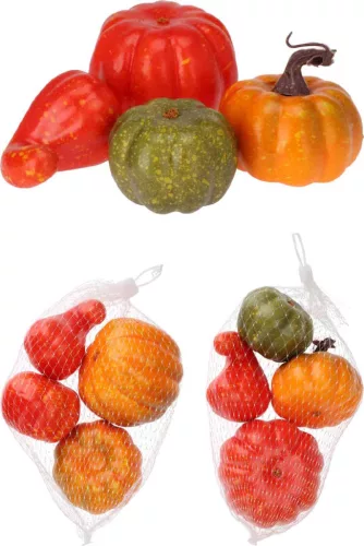 (Halloween) Tök Dekoráció 4 Darabos MT1000500 (24/gy_48/#)