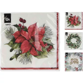 (Karácsony) Szalvéta 33*33cm 16 Darabos 602500470 (40/#)