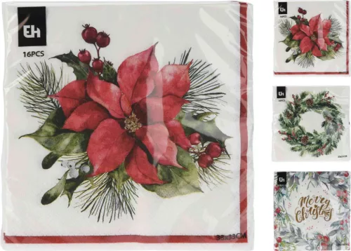 (Karácsony) Szalvéta 33*33cm 16 Darabos 602500470 (40/#)