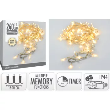   (Karácsony) Égősor 240 LED Meleg Fehér Kültéri AX8451840 (12/#)