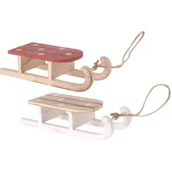   (Karácsony) Függő Dekoráció Szánkó 32cm GR9121040 (6/gy_36/#)