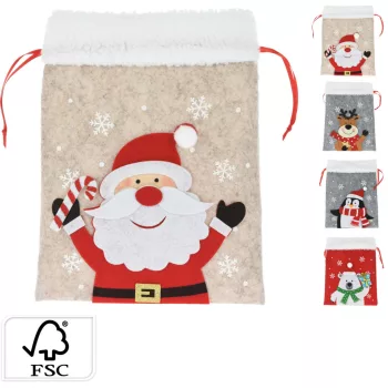 (Karácsony) Táska Filcből 26cm GR9121240 (12/gy_36/#)