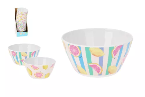 Tál Melamin 14.5*H17cm Gyümölcs Dekor 750ml 177601970/177603090 (24/gy_48/#)