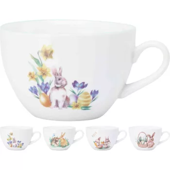 Bögre Porcelán Nyuszis 420ml Q75600700 (12/gy_36/#)
