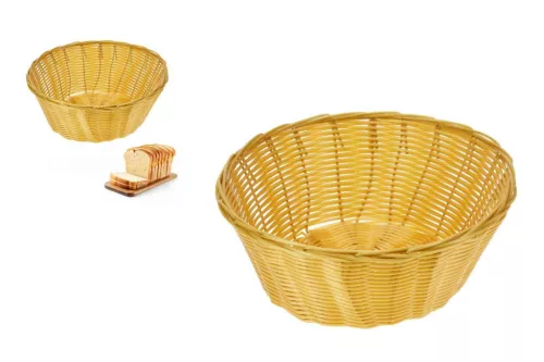 Kenyérkosár Fonott Műanyag 24*H10cm CY5657040 (12/gy_48/#)
