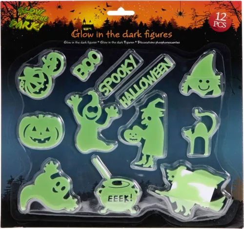 (Halloween) Sötétben Világító Figura 12 Darabos 491663850 (24/gy_48/#)