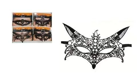 (Halloween) Szemmaszk 16*6cm 348901450 (24/gy_48/#)