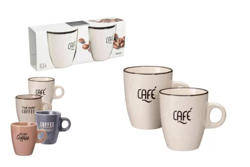 Bögre Kávés 220ml 2 Darabos Q99000330 (12/gy_24/#)