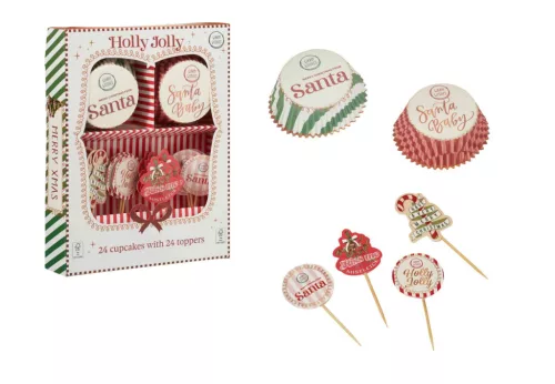 Muffinpapír + Díszítő Szett 48 Darabos 170493840 (12/#)