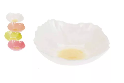 Tányér Üveg Virágos 15cm 044400410 (16/#)