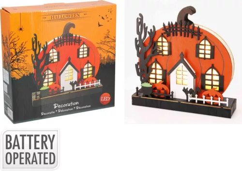 (Halloween) Tök Dekoráció 22cm AX5800560 (12/gy_24/#)