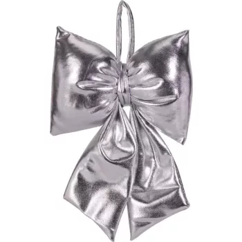  (Karácsony) Masni Dekoráció 13*20cm Ezüst AWR413510 (12/gy_36/#)