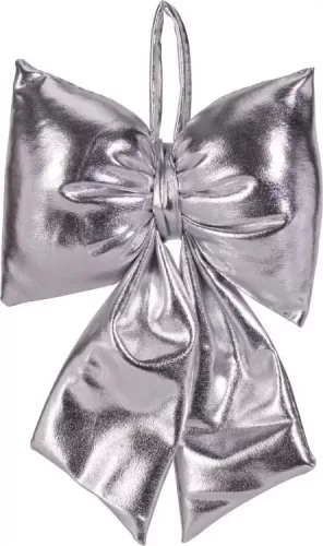 (Karácsony) Masni Dekoráció 13*20cm Ezüst AWR413510 (12/gy_36/#)