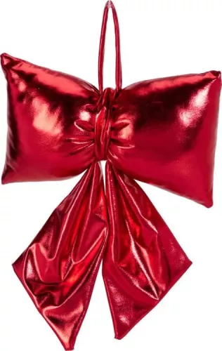(Karácsony) Masni Dekoráció 18*26cm Piros AWR413550 (12/gy_36/#)