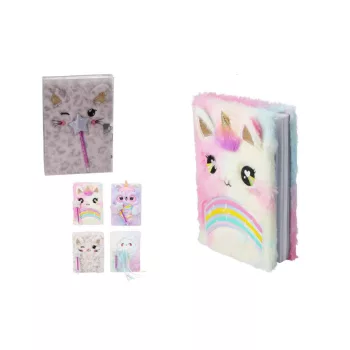   Jegyzetfüzet A5 + Toll Plüss Vegyes Dekoros 111000000 (8/gy_24/#)