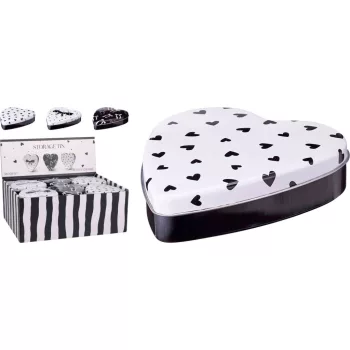   Tároló Doboz Fém Szív Alakú 10*11*3cm 170495650 (24/gy_72/#)