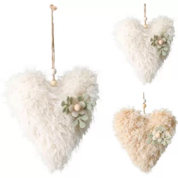 Függő Dekoráció Szív 13*4*14cm GR8001210 (12/gy_48/#)