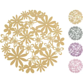   Tányéralátét Virág Dekoros Filc Anyag Ø35cm GR8001690 (24/gy_48/#)