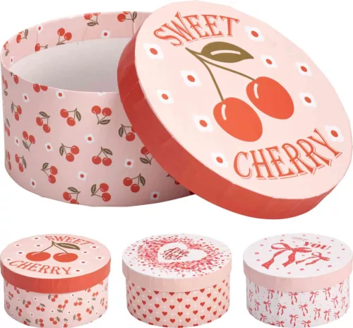 Ajándékdoboz Dekoros Kerek 14,5*14,5*7cm PPF001530 (9/gy_36/#)