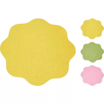   Tányéralátét Papír Virág Formájú 38cm C37910700 (24/gy_72/#)