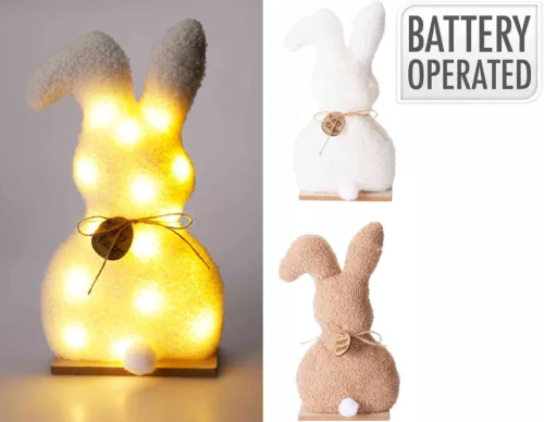 (Húsvét) Nyuszi Figura Dekoráció LED 32cm AHR500010 (12/#)