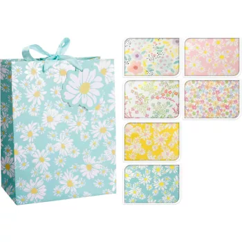 Ajándéktasak Virágos Nagy 23*18*10cm AB8800540 (144/#)