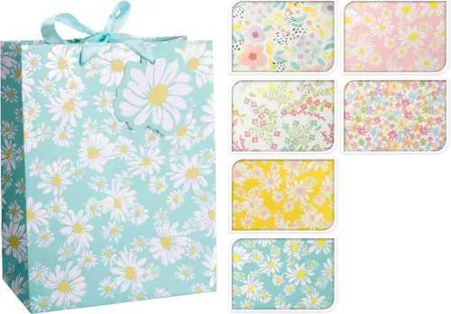 Ajándéktasak Virágos Nagy 23*18*10cm AB8800540 (144/#)