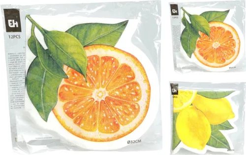 Szalvéta 32cm Gyümölcsös 12 Darabos 602100050 (24/#)