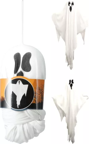 (Halloween) Függő Dekoráció Szellem 31*91cm 477900030 (12/gy_48/#)