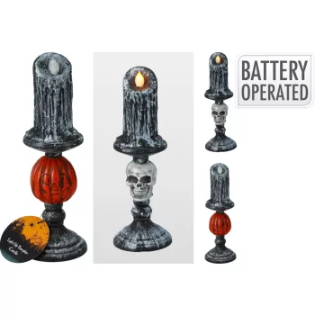   (Halloween) Gyertya Dekoráció LED 26,5cm 476900050 (12/gy_36/#)