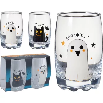 (Halloween) Pohár Üveg 2 Darabos 250ml 170497970 (12/#)