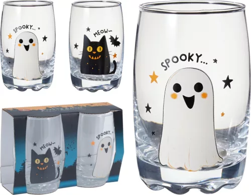 (Halloween) Pohár Üveg 2 Darabos 250ml 170497970 (12/#)